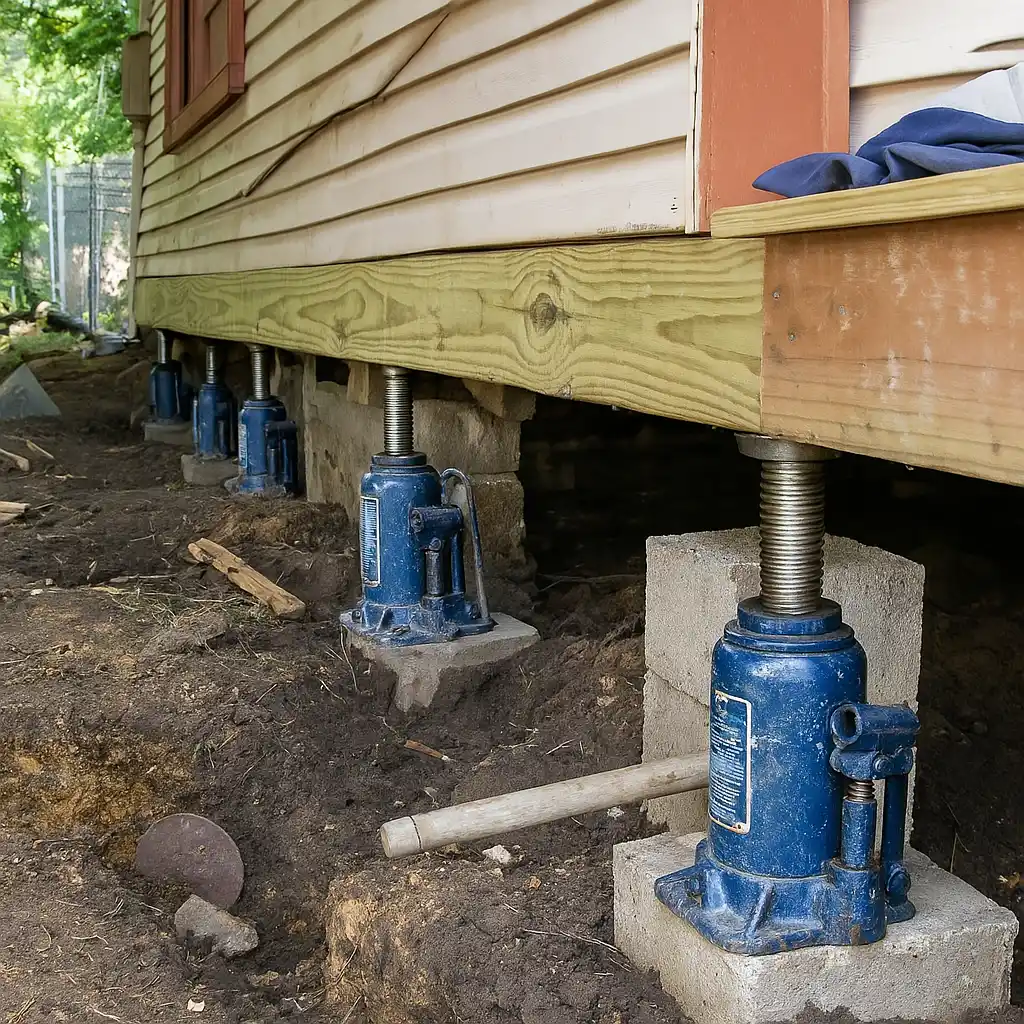 House leveling in Houston