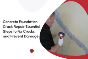 Concrete foundation crack repair