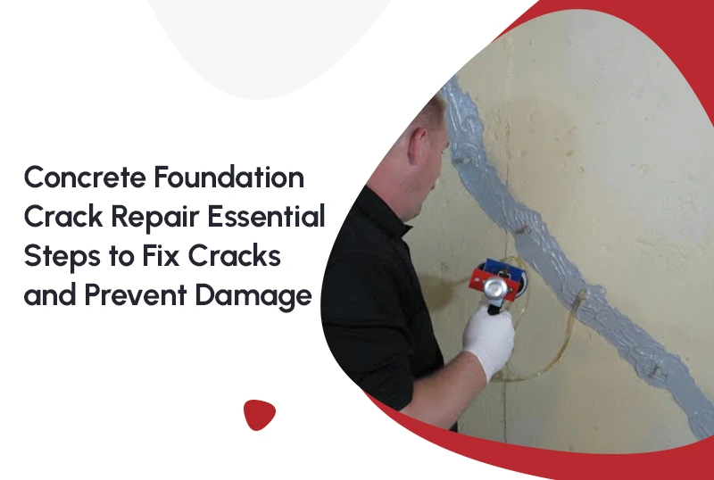 Concrete foundation crack repair