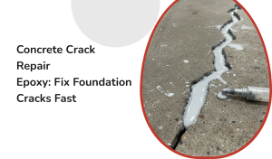Concrete crack repair epoxy - professional foundation repair service