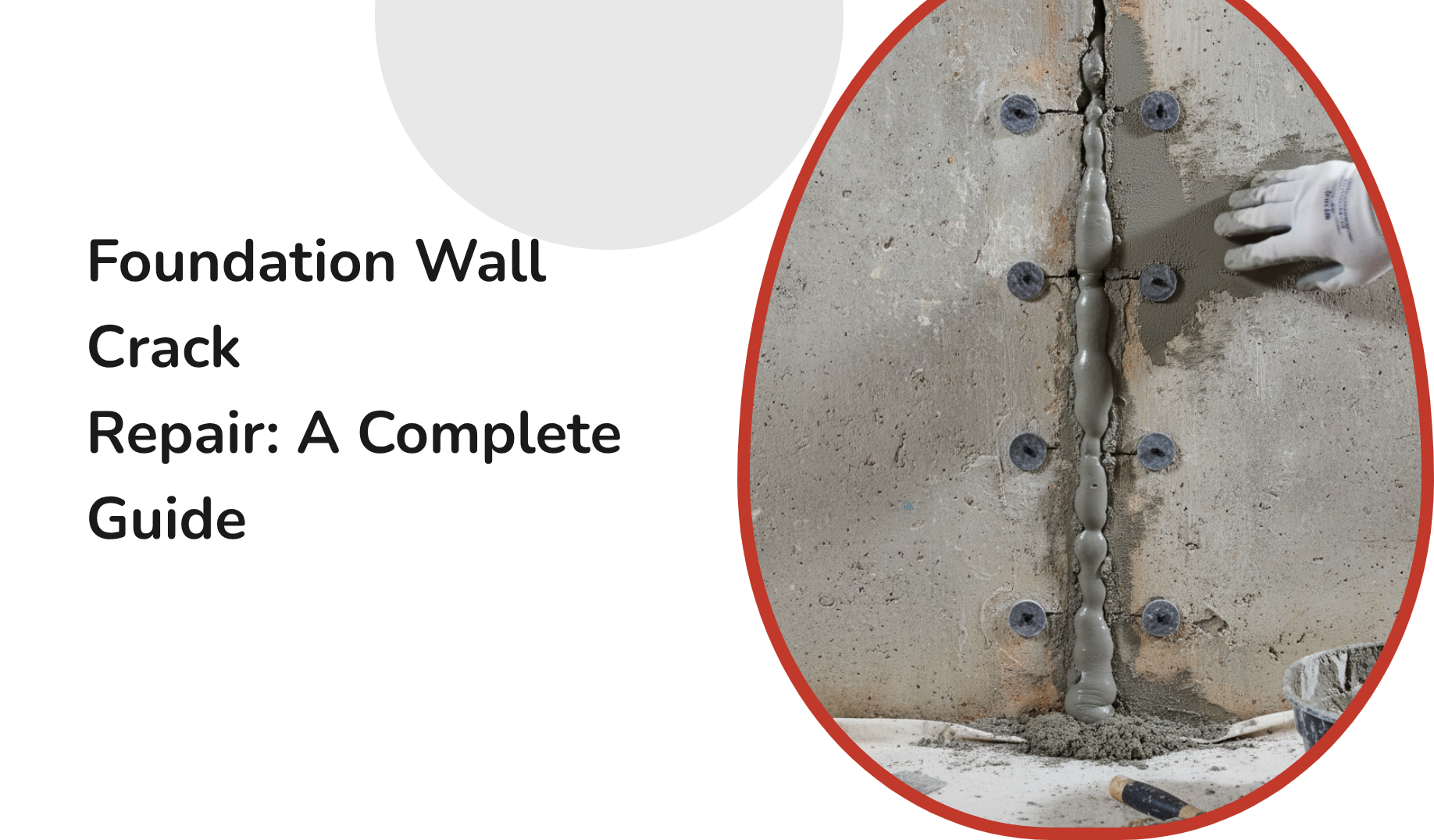 foundation wall crack repair - professional foundation repair service