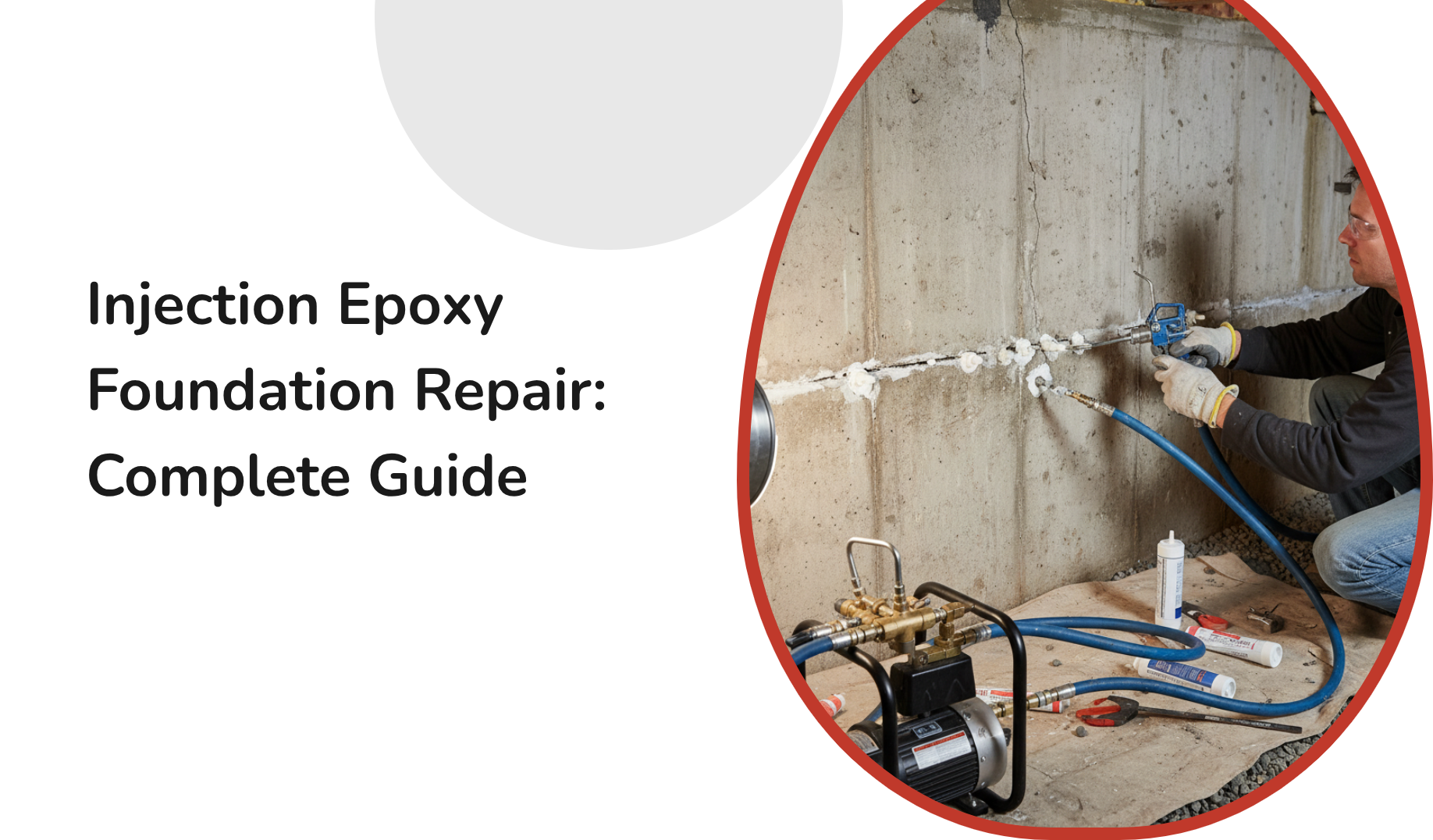 injection epoxy foundation repair - professional foundation repair service